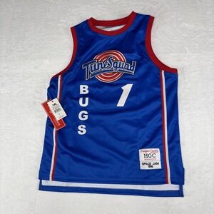Headgear Classics Space Jam Tune Squad Youth Jersey Bugs Bunny Size L Blue